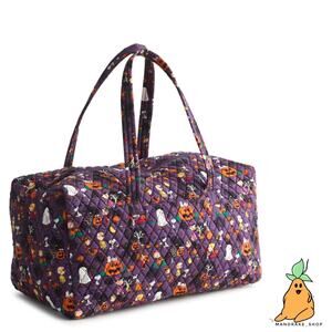 Vera Bradley Peanuts Snoopy Halloween Duffel Bag Travel Weekend Great Pumpkin